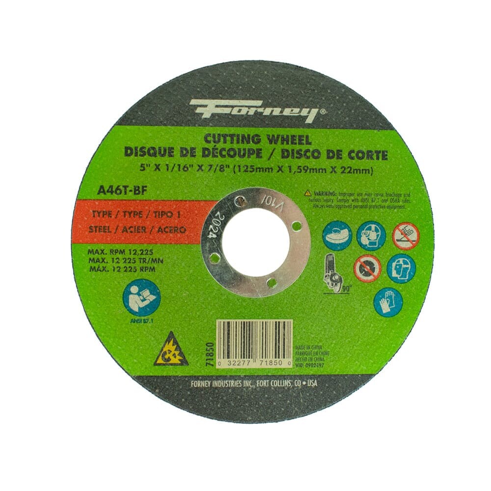 71850 Cut-Off Wheel, Metal, Type 1